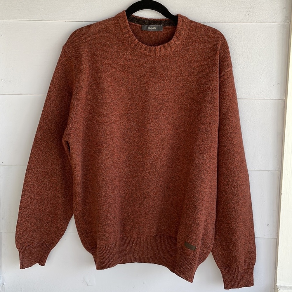 Bugatti Wool Crewneck Boyfriend Sweater Size XL